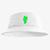 Boné Chapéu Bucket Hat Estampado Homem Verde Branco