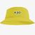 Boné Chapéu Bucket Hat Estampado Amarelo