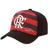 Boné flamengo oficial zico ajustável aba curva strapback nf Preto, Vermelho