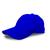 Bone Masculino Feminino Aba Curva Liso para bordar Strapback Basico Dad Hat Beisebol Sarja estonada  Azul royal