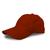 Bone Masculino Feminino Aba Curva Liso para bordar Strapback Basico Dad Hat Beisebol Sarja estonada  Vermelho