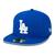 Bone New Era 59FIFTY MLB Los Angeles Dodgers Core Aba Reta Azul Aba Reta Fitted Azul Azul