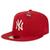 Bone New Era 59FIFTY MLB New York Yankees Core Vermelho