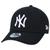Bone New Era Infantil 9FORTY Snapback MLB New York Yankees Aba Curva Preto Aba Curva Strapback Preto Preto