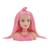 Boneca Barbie Busto 4 Acessórios Para Cabelo Rosa Especial Rosa