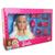 Boneca Barbie Busto Original - Pupee - 21 Peças Azul e rosa