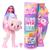 Boneca Barbie Cutie Reveal C/ Fantasia de Bicho de Pelúcia e Pet - Mattel Cabelo roxo c, Fantasia de ursinho rosa