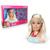 Boneca Busto Barbie Styling Head Hair Salão De Beleza Para Pentear Com 24 Acessórios Criança - Pupee Azul e rosa
