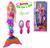 Boneca de Sereia Tipo Barbie Ariel Canta e Brilha Brinquedo Infantil menina Barbie sereia