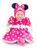 Boneca Minnie Mouse - Recém Nascido - Roma Brinquedos Rosa e Branco