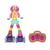Boneca Rainbow Riley Patinadora com Controle Remoto Rosa e Amarelo