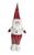 Boneco Papai Noel em Pé Enfeite Decoração Natal 45cm Vermelho Branco