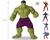 Bonecos gigantes 45cm personagens marvel articulados vinil - mimo revolution Hulk