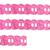 Bordado Lese Passa Fita Decoração 2cm X 13,7 Metros - 12578 Pink