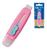 Borracha Escolar Retratil Cis Sweep C/vassourinha Tom Pastel Rosa