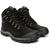 Bota Adventure Coturno Couro Masculina Moda Casual Sola Tratorada Cano médio Modelo Robusta Estilosa Preto