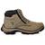 Bota Adventure Masculina Couro Zíper Lateral Conforto Trilha Bege