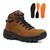 Bota Adventure Masculina Em Couro Legítimo Coturno  Mostarda