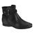 Bota Beira Rio 9073.105 Salto Anabela Baixo Ziper Casual Feminino Preto