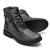 Bota Botina Coturno Masculino Resistente Social Casual Urbano Couro - Reta Oposta 896 preto