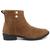 Bota Botinha Feminina Casual Confortavel Coturno Mega Oferta Caramelo