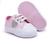 Bota Botinha Infantil Menina Baby Pequena Dama Confortável Do 14 Ao 19 Tênis rosa