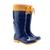 Bota calfor pampeana azul com polaina amarela - CA 39764 Azul