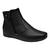 Bota Campesi L9331 Cano Curto Salto Anabela Flatform Feminino Preto