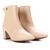 Bota Cano Curto Colcci Bico Fino Feminina Nude