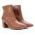 Bota Cano Curto Colcci Bico Fino Feminina Caramelo