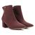 Bota Cano Curto Colcci Bico Fino Nobuck Feminina Marrom