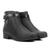 Bota Cano Curto Look Fashion Detalhe Croco Feminina Preto