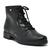 Bota Cano Curto Via Marte Coturno Feminino Salto Baixo 031-001 Preto