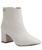 Bota Cano Curto Via Uno Bico Quadrado 172027 Off white