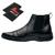 Bota Casual Coturno Gmm Shoes Macia Leve Resistente + Carteira Masculina Preto