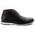 Bota Casual Derby Masculino de Couro Social Cano Curto Premium Preto