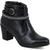 Bota Casual Feminina Cano Curto Couro Comfort Preto Bárbara Barros Preto