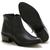 Bota Casual Feminino Barato Botina Zíper Confortável Leve E Macia Ref6704 Preto