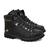 Bota Casual Masculina West Coast WC 08 Couro Nobuck Confortável Cadarço Cano Médio 311001 Preto all black