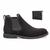 Bota Chelsea Comfort Texas Gold de Couro Crazyhorse Preto Masculino com Carteira Preto