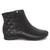 Bota Comfortflex Cano Curto Rasteira Zíper Lateral 24-91301 Preto