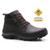 Bota coturno adventure de segurança epi ca 100% couro masculina cano curto picker café Café