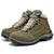 Bota Coturno Adventure Masculino Couro Cadarço Macio Trilha Verde