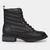 Bota Coturno Cano Curto Modare Matelassê Tratorado Feminina - 7074.103 Preto