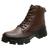 Bota Coturno Cano Curto Moderna Estilo Leve Casual Gmm Shoes Marrom