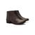 bota coturno casual feminina cano curto salto baixo bico fino plataforma confortavel 34 ao 40 Ad 6711 cafe