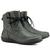 Bota Coturno Casual Feminina Couro Conforto Moda Elegante Verde