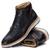 Bota Coturno Casual Masculino Moc boots Elite Couro Premium Preto