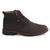 Bota Coturno Casual Sport Urban Cadarço E Zíper Lateral Marrom