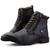 Bota Coturno Casual Zíper Perfuros Masculina Marrom Dhl Marrom